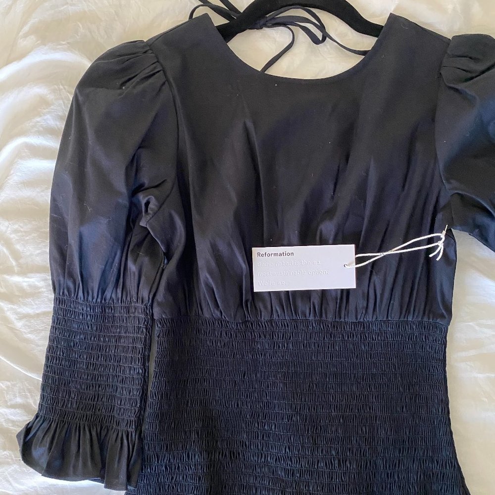 New with Tags!! Reformation Black Formal Dress, Size 0, Mermaid-Style, Textured